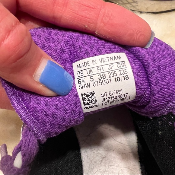 ADIDAS PURPLE AND WHITE SNEAKER - Picture 5 of 5